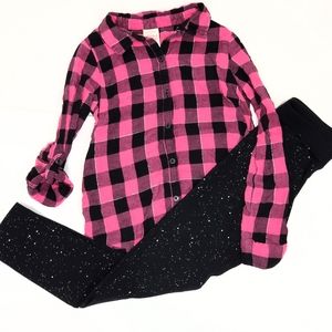 2pc Mix & Match Set Top & Pants Size M 7-8 Kids